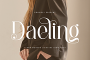 Daeling - Modern Serif Font, a Serif Font by Aqeel_Art (Thumbnail 1 of 12)
