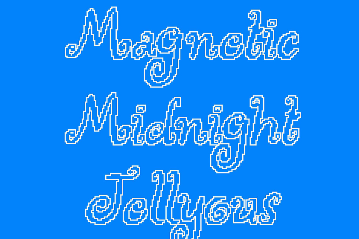 CS Layne Pixel, a Handwritten Font by Craft Supply Co. (Photo 2 of 8)