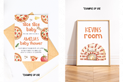 Pizza Party Clipart, Italian Food, an Illustration by TatiMockup (Thumbnail 5 of 5)