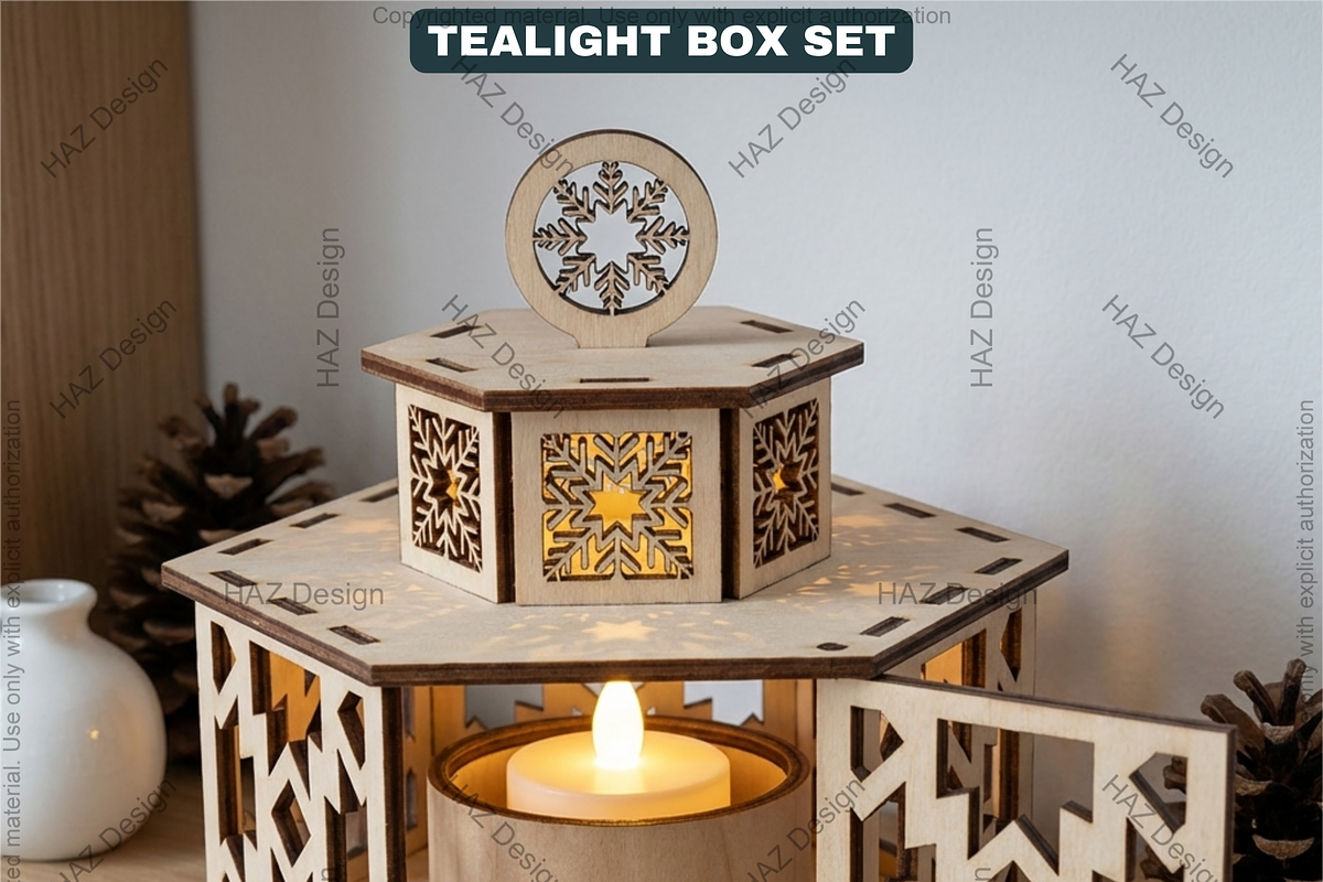 Christmas Candle Holder with Lid, a Graphic by AtacanDigital (Photo 13 of 16)