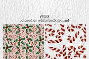 Seamless Christmas Pattern, a Decorative Illustration by Oleksandra Illustrates (Thumbnail 2 of 9)