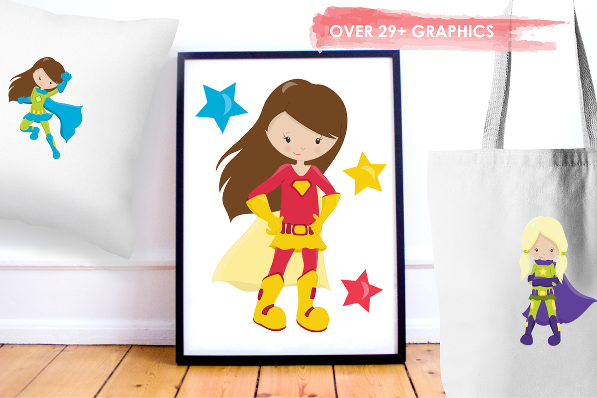 Super Hero illustration pack, an Illustration by PrettyBundles (Photo 5 of 5)