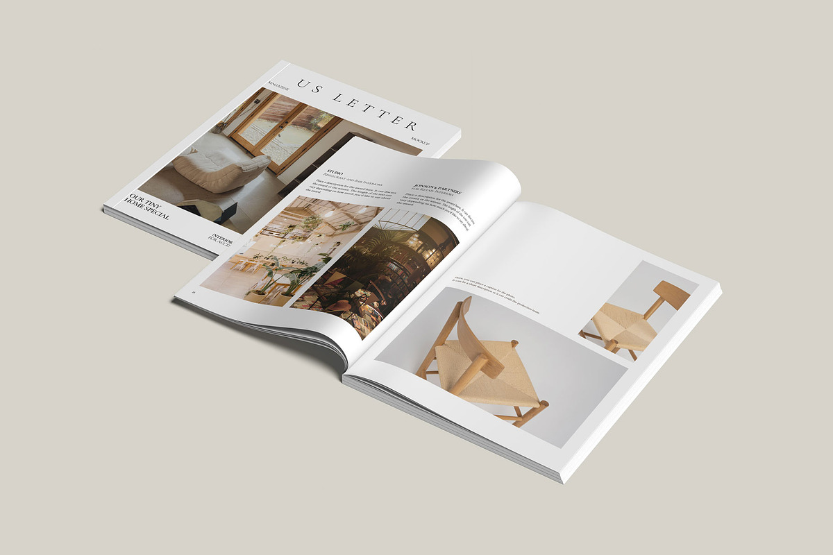 US Letter Magazine Mockup, a Books & Magazine Mockup by Jestdio (Photo 12 of 17)
