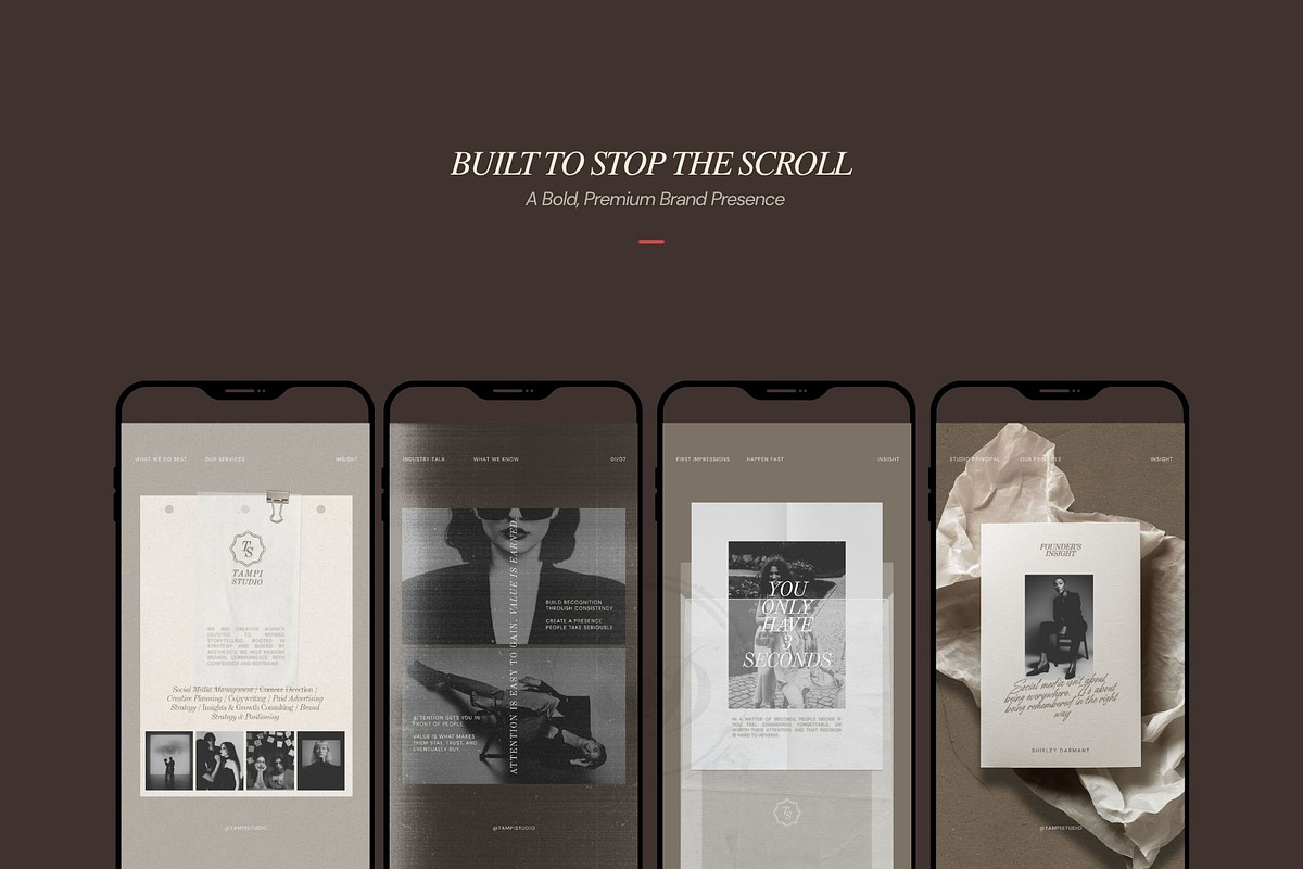 Brown Editorial Instagram Template, a Social Media Template by And Done Studio (Photo 8 of 8)