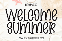 Welcome Summer | Script Font