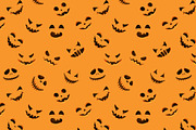 Seamless pattern Halloween pumpkin, a Pattern Graphic by Yayasya (Thumbnail 1 of 2)