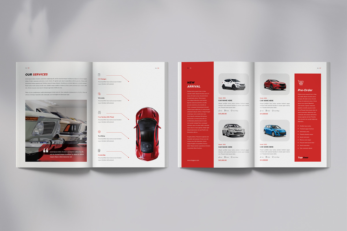 Car Brochure + Powerpoint Template, a Brochure Template by Orcshape Studio (Photo 5 of 13)