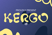 Kergo Groovy Display Font Bold Retro, a Handwritten Font by ArtiXLabs (Thumbnail 1 of 9)