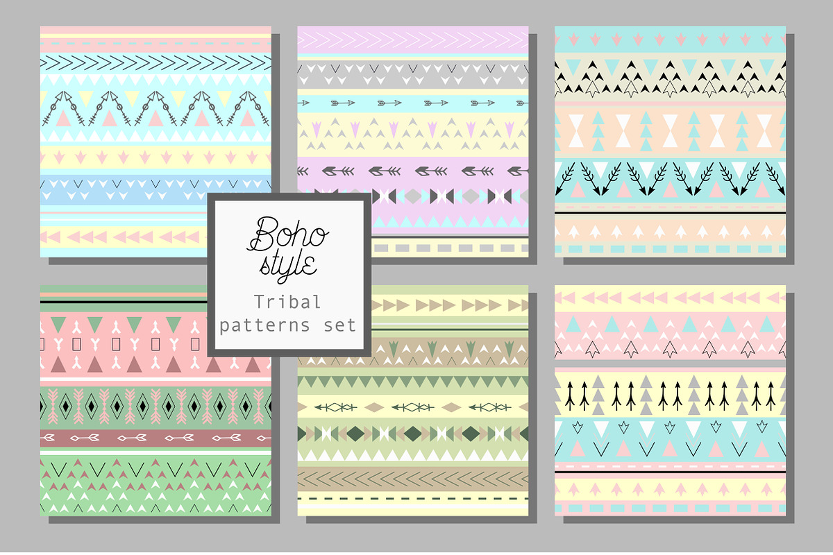 12 boho style patterns, a Pattern Graphic by DinaraChernaya (Photo 1 of 3)
