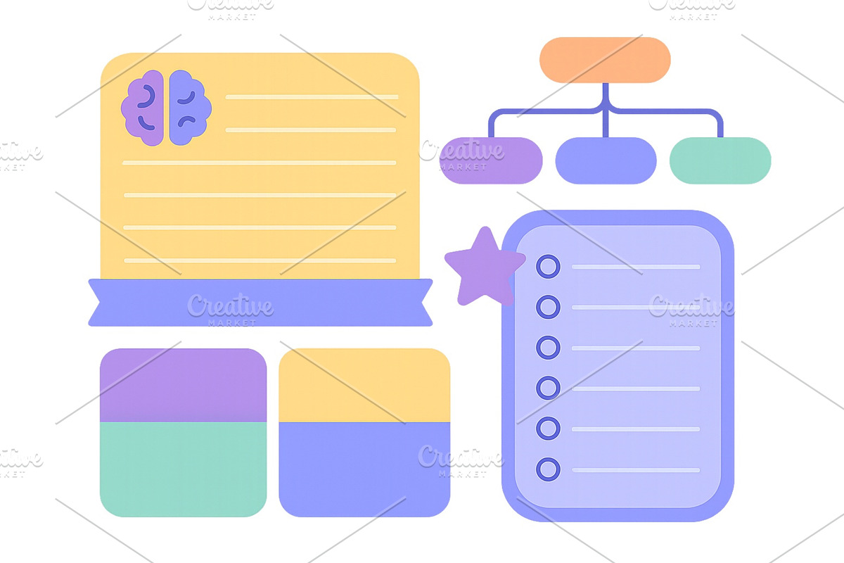 Creative visual layout of notes, an Education Illustration by ZinetroN