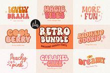 Awesome Retro Bundle - 8 Groovy Font