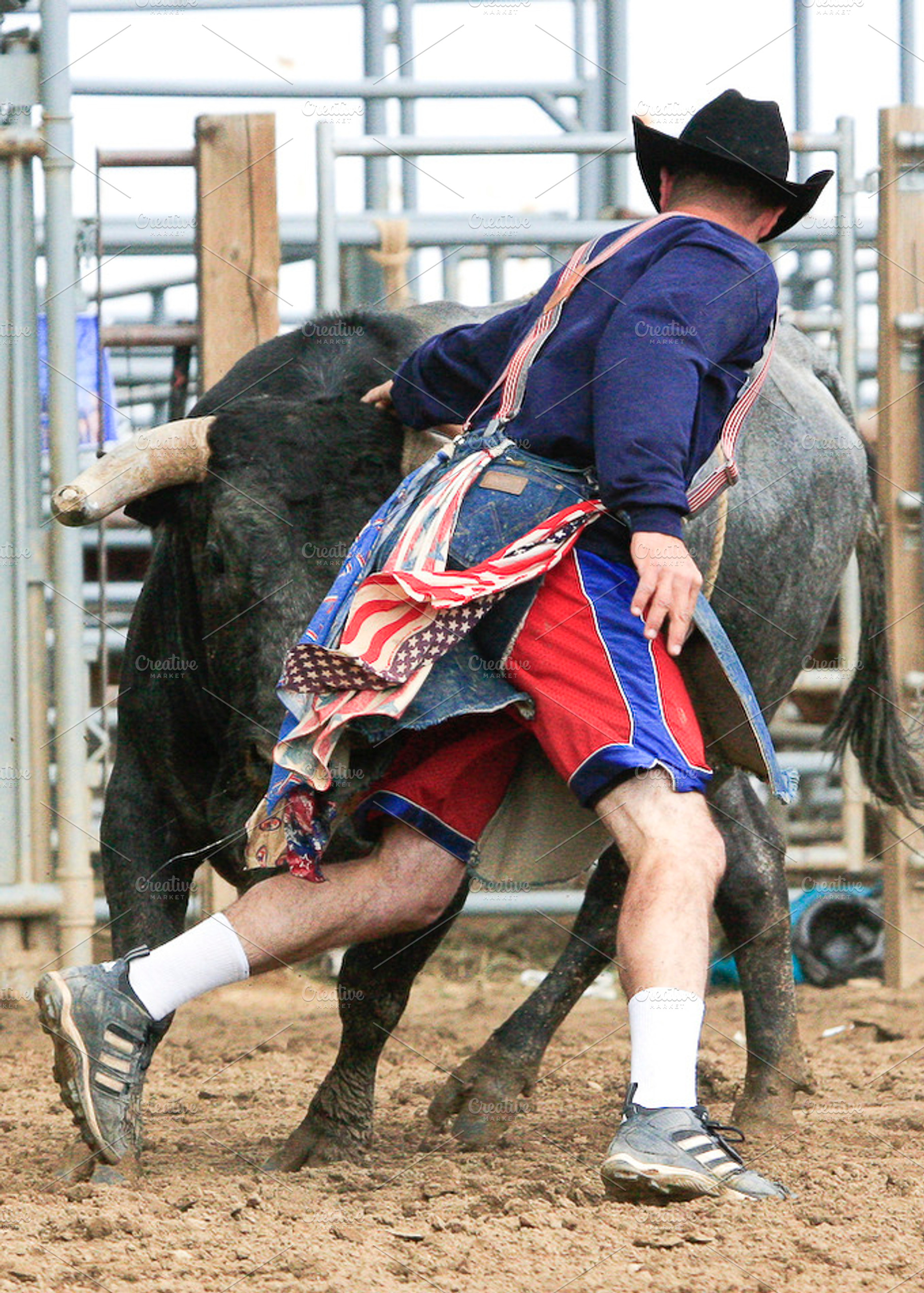 Bull riding featuring bull, animal, and rodeo events, a Sports & Recreation Photo by RodeoPixels WesternImage