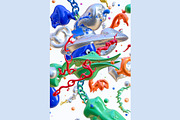 Abstract Liquid 3D Sculptures, a Decorative Illustration by StockVerse Creative (Thumbnail 4 of 4)