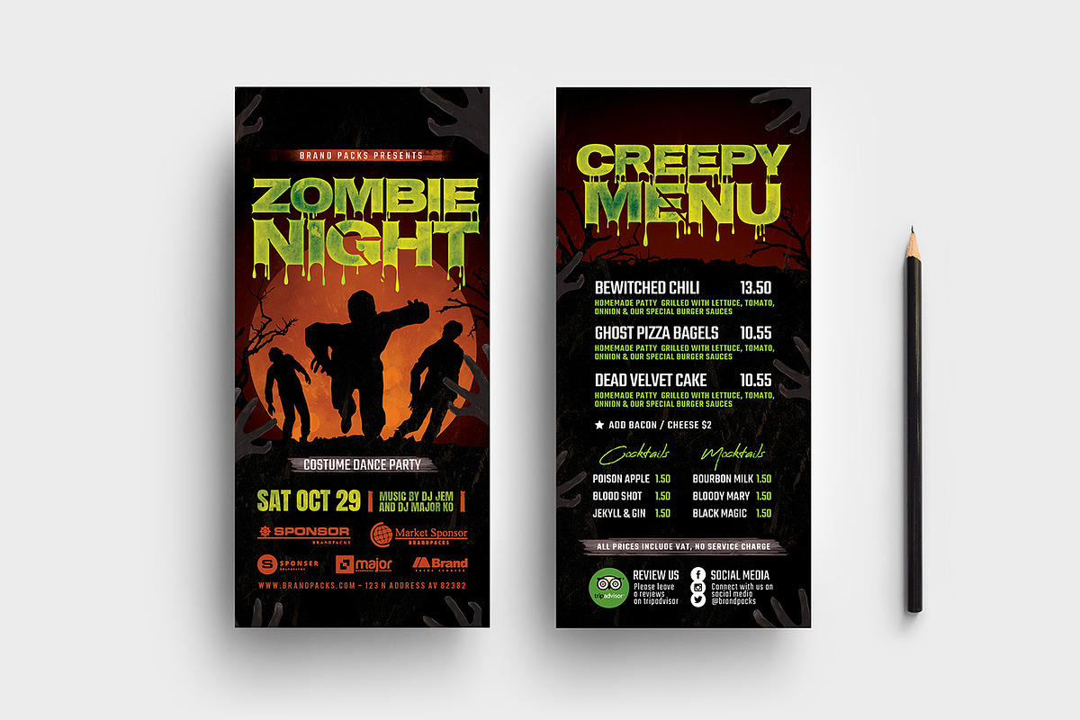 Halloween Party Flyer Template, a Flyer Template by BrandPacks (Photo 5 of 7)