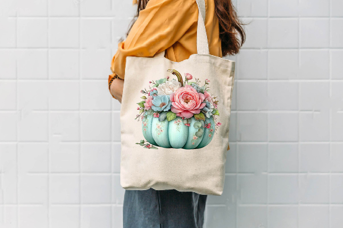 Pastel Pumpkin Clipart, a Seasonal Illustration by CreationArt (Photo 7 of 7)