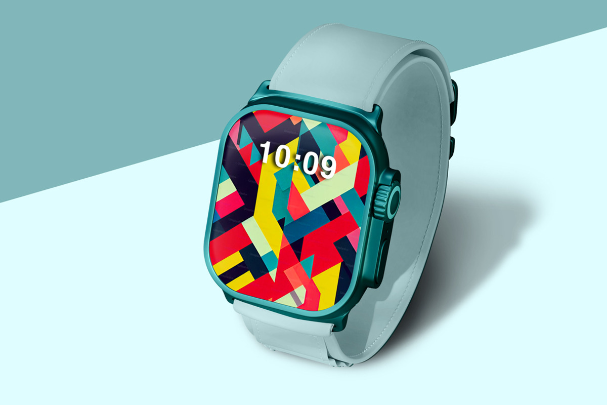 Smartwatch Mockup, a Wearable Device Mockup by Jiwstudio (Photo 4 of 6)