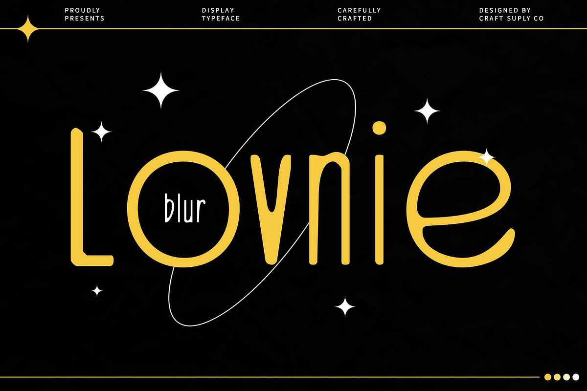 Lovnie Blur, a Sans Serif Font by Craft Supply Co. (Photo 1 of 8)