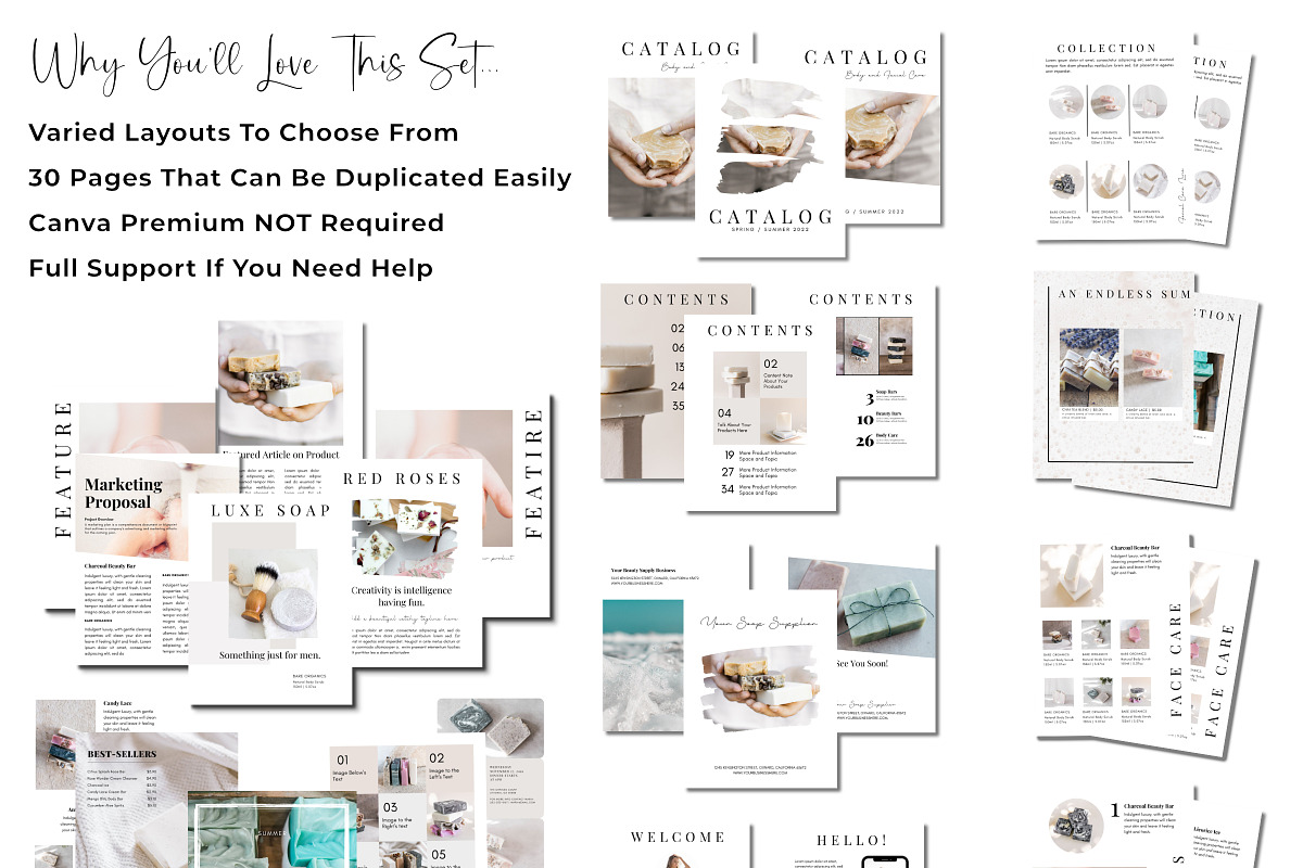Canva Wholesale Catalogue Template, a Magazine Template by Velvet Letter Studio (Photo 2 of 2)