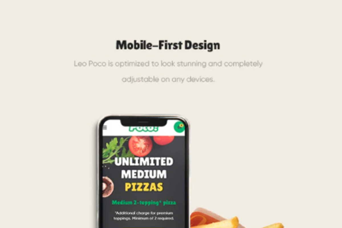 Leo Poco - Fast Food Restaurant Pres, a Websites & App Template by LeoTheme (Photo 11 of 15)