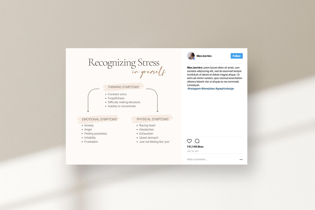 Infographic instagram templates, a Social Media Template by LiliesandBerries (Photo 14 of 17)