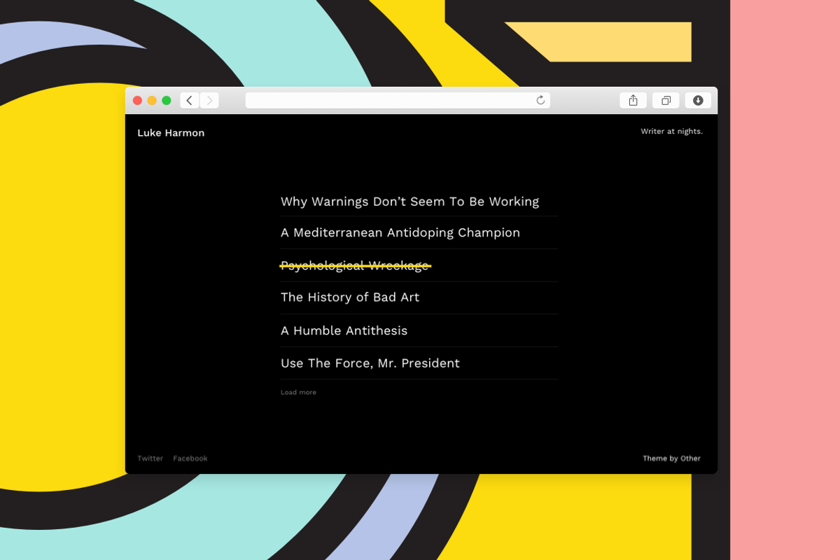 Other Writer, a Websites & App Template by Other Themes (Photo 4 of 4)