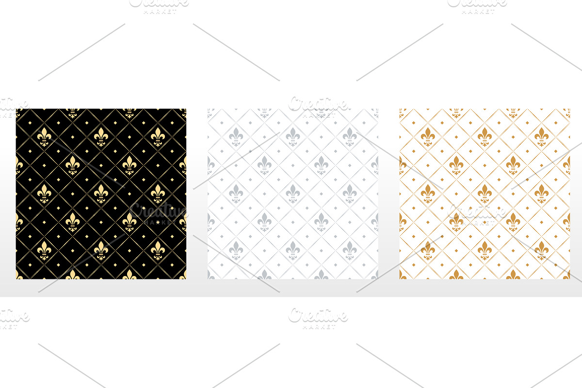 Collection of flower geometric, a Pattern Graphic by RODINA
