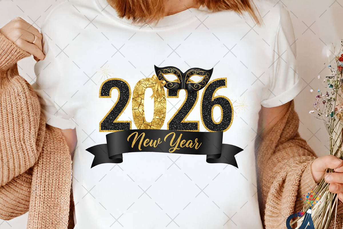 New Year 2026 Design Clipart, an Illustration by Creative Art (Photo 2 of 5)