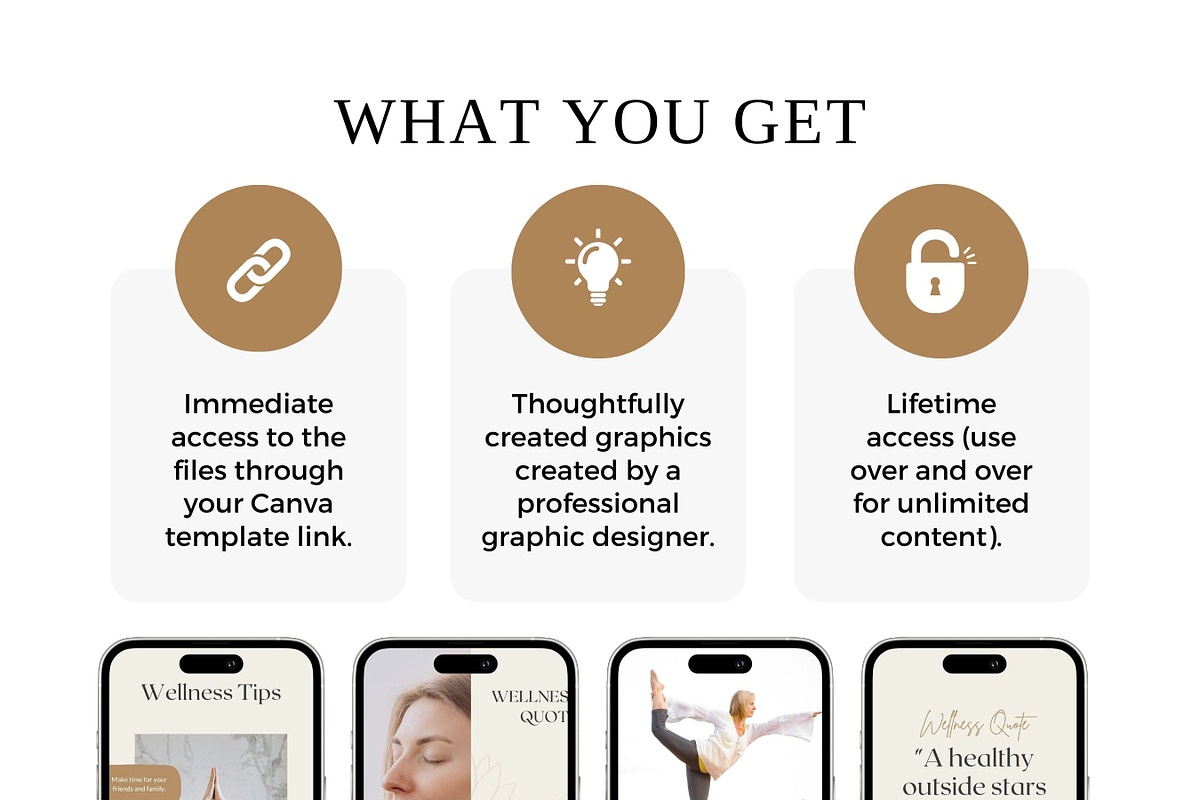 Health & Wellness Instagram Stories, a Social Media Template by Ciera Design Templates (Photo 5 of 8)