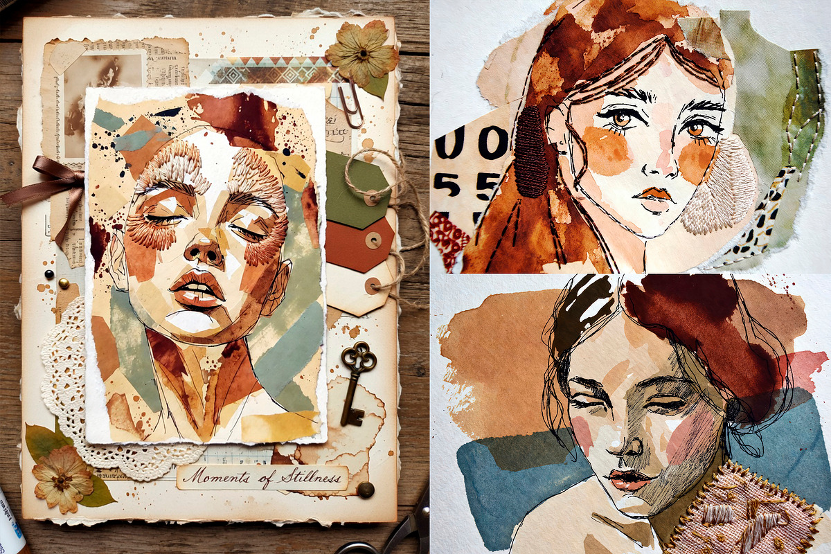 Collage Woman ART, a Wallpaper Graphic by O m N i  Studio (Photo 3 of 15)
