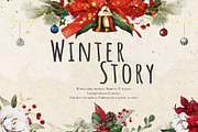 Winter Story - watercolor, a Decorative Illustration by Damian Roh (Thumbnail 1 of 17)