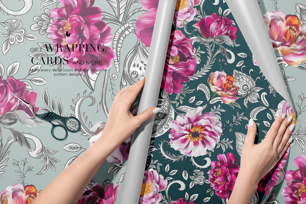 Paisley Floral Patterns And Motifs, a Pattern Graphic by LEAFure (Photo 7 of 10)