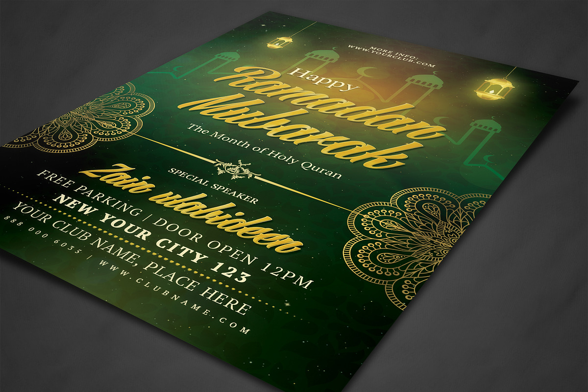 Ramadan Flyer, a Flyer Template by AfzaalGraphics (Photo 2 of 4)