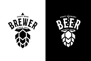 Craft beer brewery vector logo, a Food Illustration by provector (Thumbnail 3 of 3)
