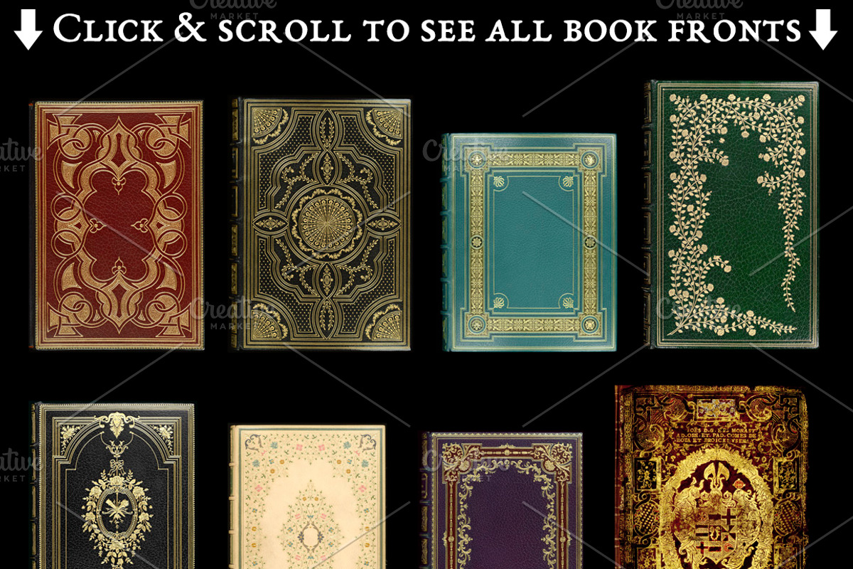 101 High-Res Antique Book Covers, a Texture Graphic by Paper Element (Photo 3 of 13)