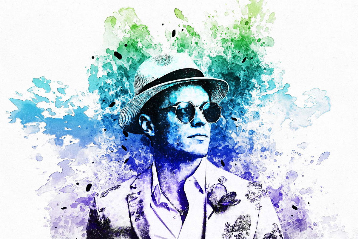 Abstract Paint Photoshop Action, an Action Add-On by MRI STUDIO (Photo 2 of 15)