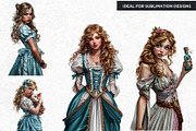 Alice in wonderland Clipart Set, a Person Illustration by ThatsDesignArt (Thumbnail 5 of 11)