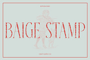 Baige Stamp, a Serif Font by Craft Supply Co. (Thumbnail 1 of 8)