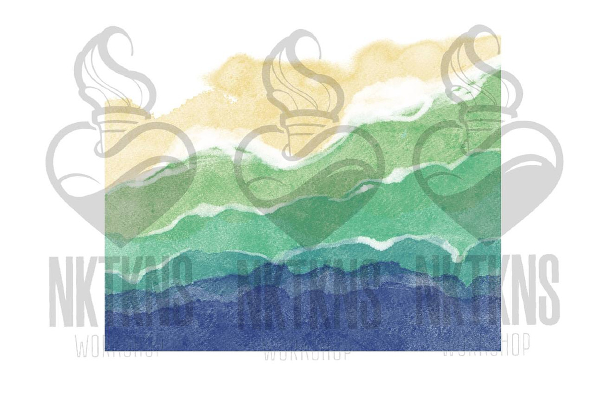 Summer Beach Clipart. Ocean clipart., a Texture Illustration by NKTKNS (Photo 2 of 7)