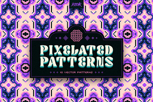 Pixel Mosaic Patterns | Vol. 12