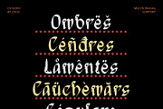 CS Noisy Drawn, a Blackletter Font by Craft Supply Co. (Thumbnail 7 of 8)