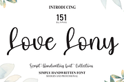 Love Lony | Script Font, a Script Font by Scratchones (Thumbnail 1 of 8)