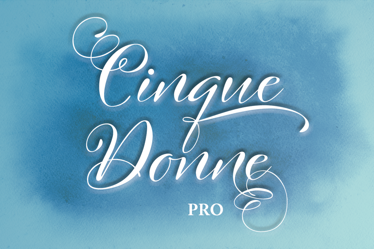 Cinque Donne Font Family preview 3
