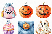 Boho Halloween Trick or Treat Clipar, an Illustration by Craft Nest (Thumbnail 3 of 6)