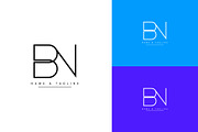 Initial letters BN logo design, a Branding & Logo Template by Aleesher (Thumbnail 1 of 2)