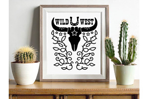 Wild West Svg Cut File Printable Png