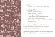 Santa Toile de Jouy Pattern, a Background Graphic by Hughes Studio (Thumbnail 7 of 7)