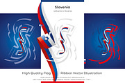 Slovenia flag ribbon vector, a Templates & Theme by Simbos (Thumbnail 2 of 9)