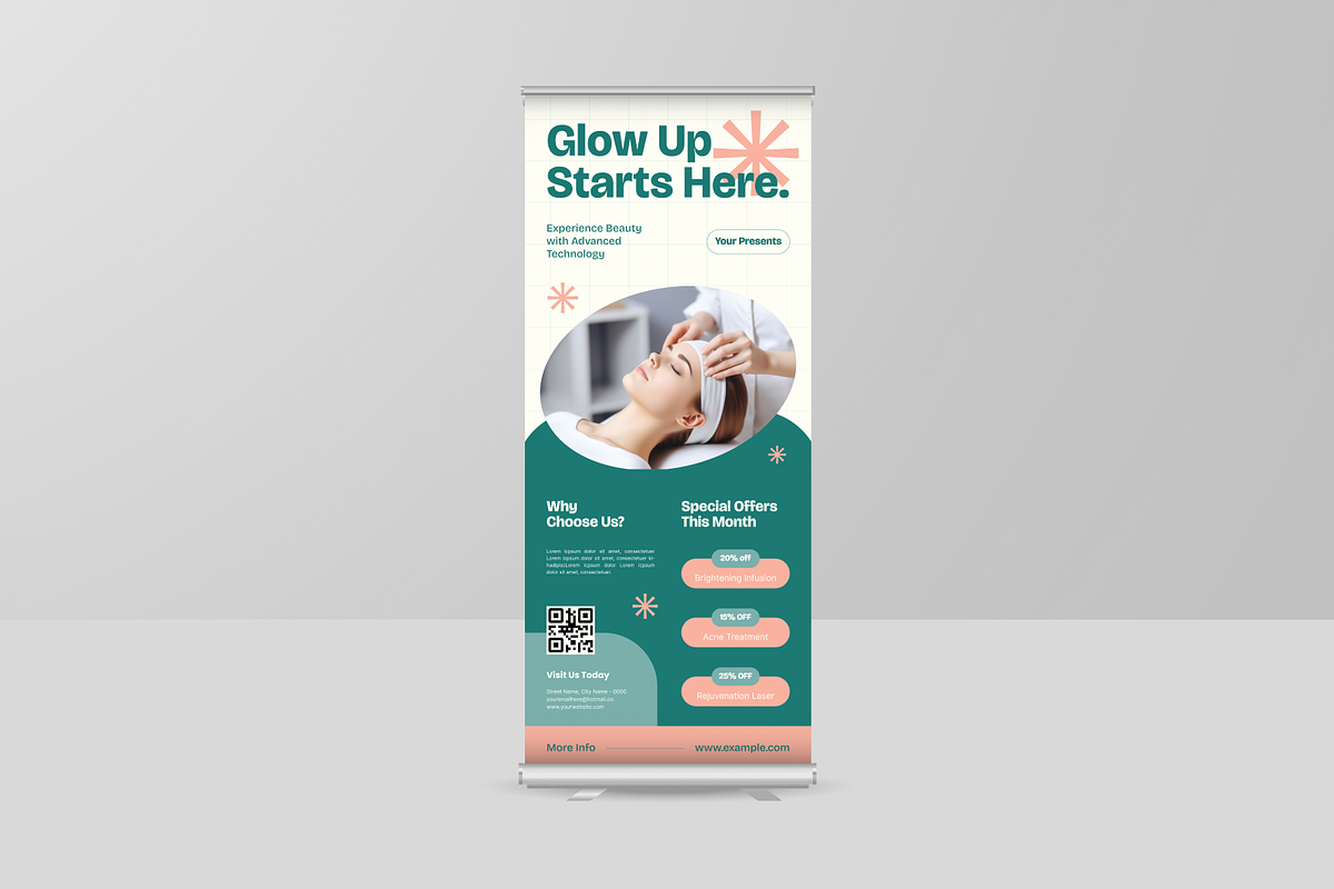 Beauty Clinic Promo Banner, a Print Template by Annora Studio (Photo 5 of 6)