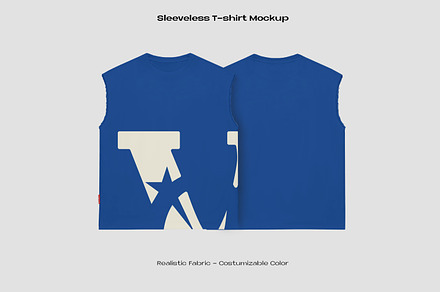 SLEEVELESS T-SHIRT MOCKUP, an Apparel Mockup by Voyage Studio