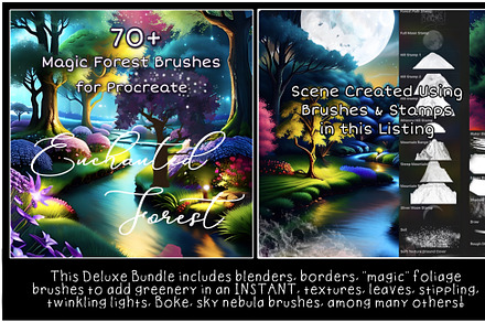 Enchanted Forest Digital Brush Kit
